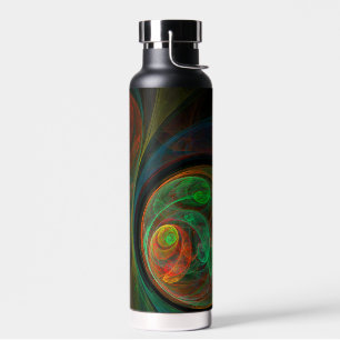 Bouteille D'eau Reborn Green Art Abstrait