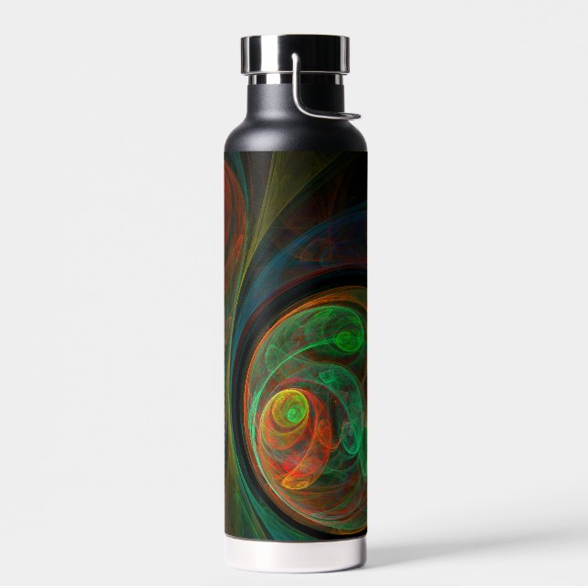 Bouteille D'eau Reborn Green Art Abstrait (Gauche)