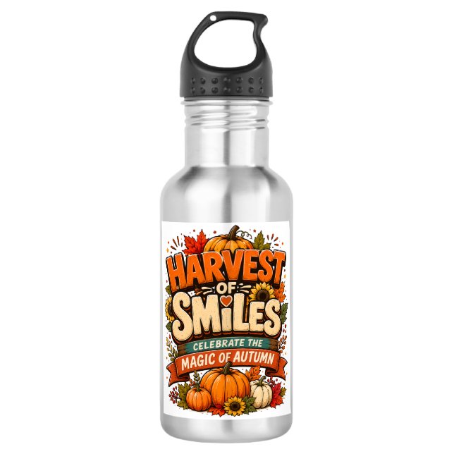 Bouteille D'eau Récolte de Sourires (Devant)