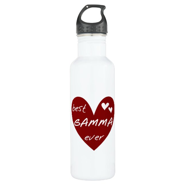 Bouteille D'eau Red Heart Best Gamma Jamais (Devant)
