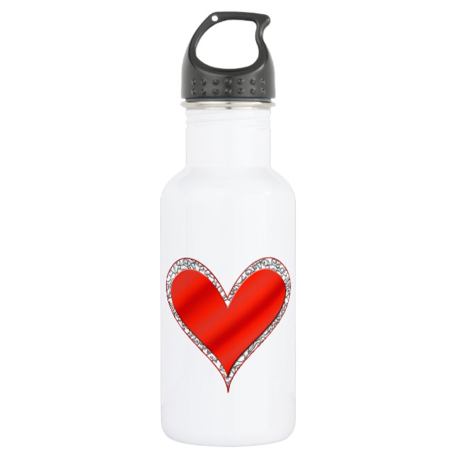 Bouteille D'eau Red Heart Liberty (Devant)