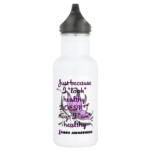 Bouteille D'eau "Regarde" Sain/Papillon...Fibro (Droite)