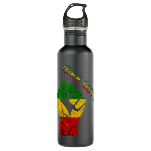 Bouteille D'eau Reggae Poing Rasta Reggae Musique One Love Jamaica