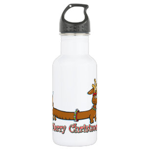 Bouteille D'eau Reindeer Christmas Doxie