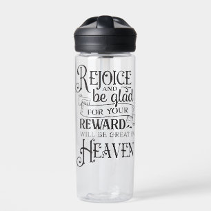 Bouteille D'eau "Réjouissez-vous et soyez heureux"