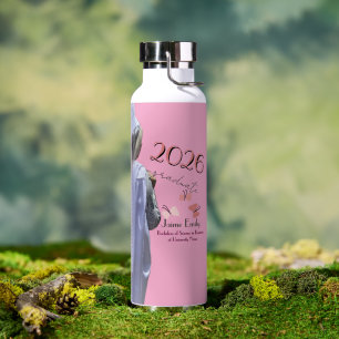 Bouteille D'eau Remise de diplômes moderne 2026 Photo rose