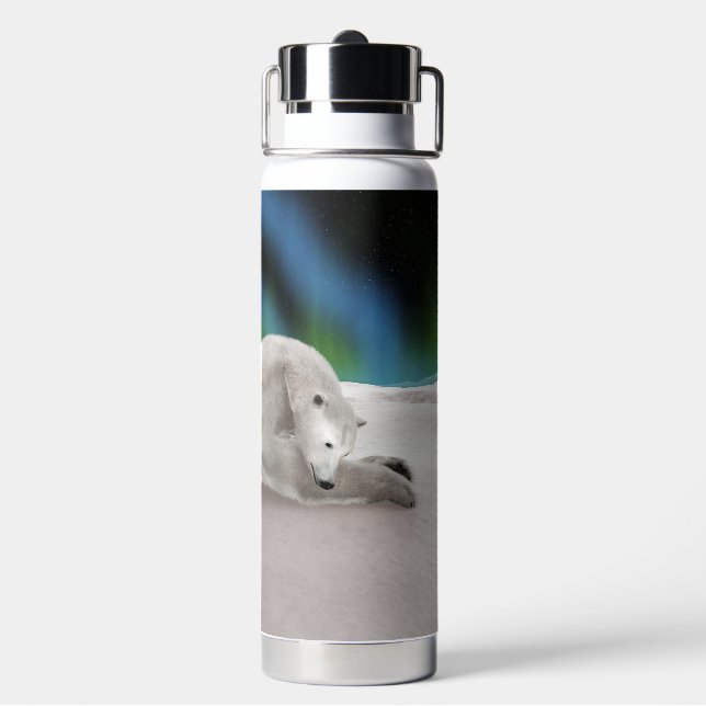 Bouteille D'eau Repose de l'ours polaire (Arrière)
