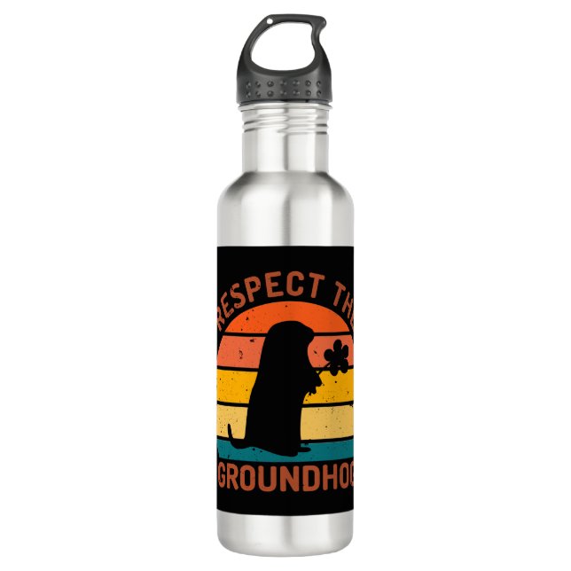 Bouteille D'eau Respecter La Marmotte (Devant)