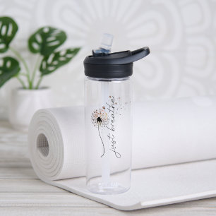 Bouteille D'eau Respirer simplement Pissenlit soufflant dans le ve