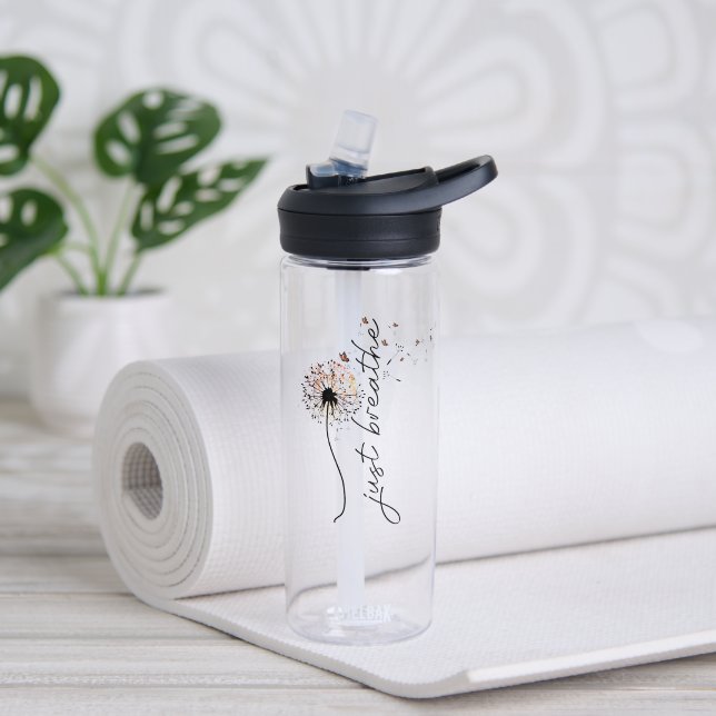 Bouteille D'eau Respirer simplement Pissenlit soufflant dans le ve (Yoga (pivotée))