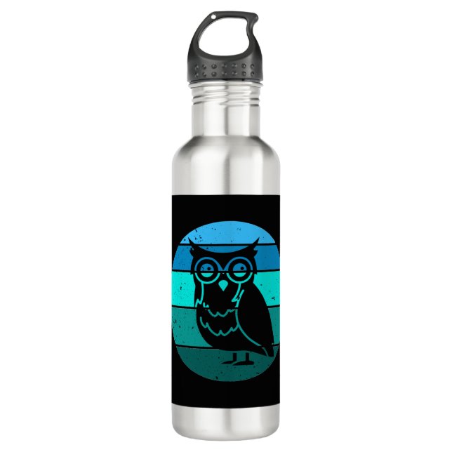 Bouteille D'eau Retro Owl (Devant)