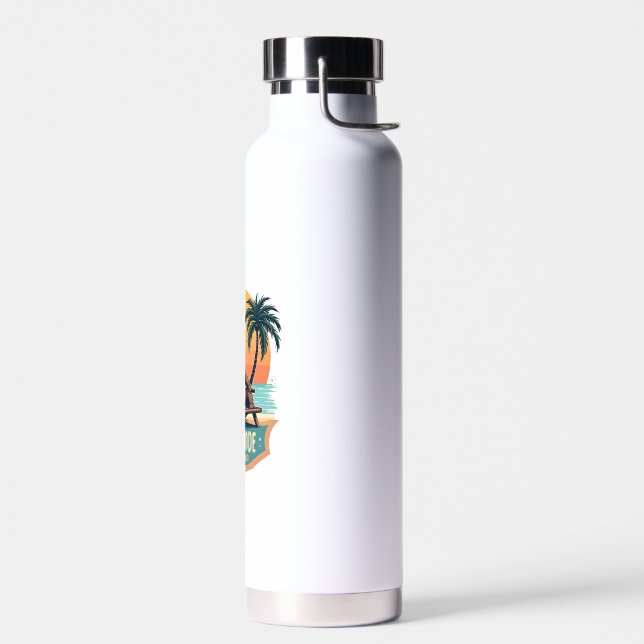 Bouteille D'eau Retro Sloth Vacation Shirt Funny Tropical Relax De (Gauche)