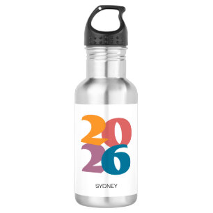 Bouteille D'eau Retro Vibes Graduation Class de 2025