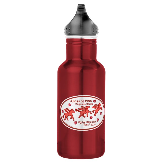 Bouteille D'eau Réunion rubis du Pegasus Posse (Droite)