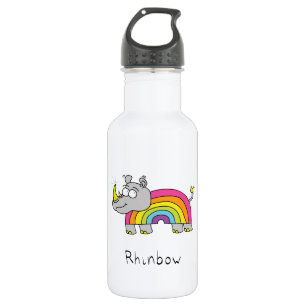 Bouteille D'eau Rhino Rainbow Cute Kids