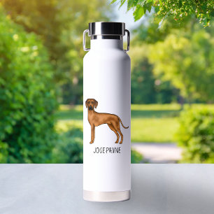 Bouteille D'eau Rhodesian Ridgeback mignon Chien Lion Africain Et