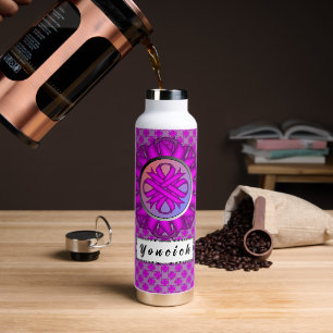Bouteille D'eau Ribbon de Clover violet par Kenneth Yoncich