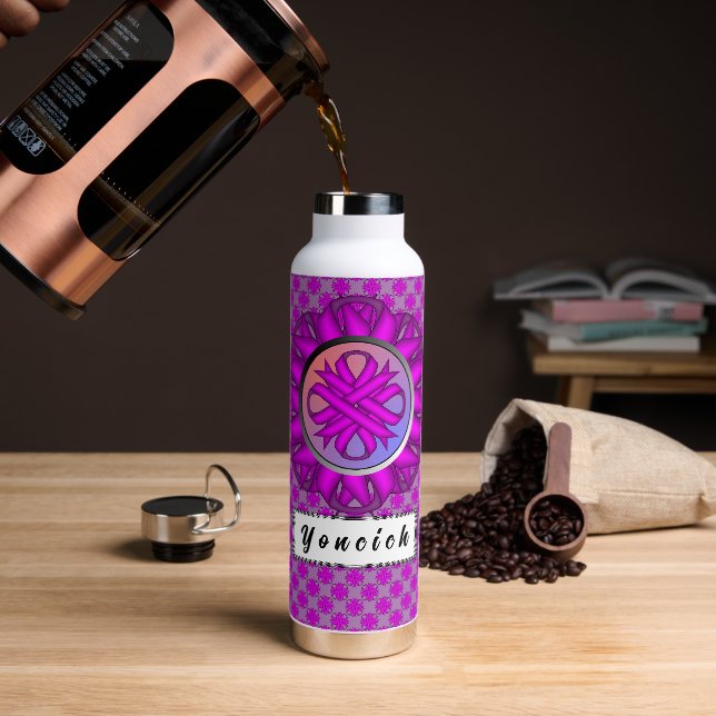 Bouteille D'eau Ribbon de Clover violet par Kenneth Yoncich (Gym)