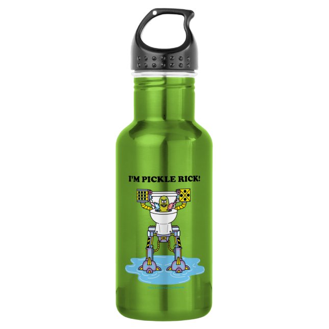 Bouteille D'eau RICK ET MORTY™| Pickle Rick Toilet Mech (Devant)