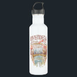 Bouteille D'eau RIVENDELL™ Fellowship Watercolor Illustration<br><div class="desc">Escape to the hidden valley of Rivendell™ with this enchanting Lord of the Rings™ design inspired by the beauty and serenity of the Elven refuge. Featuring graceful bridges, cascading waterfalls, and elegant architecture nestled among autumn-kissed trees, this artwork captures the peaceful majesty of the Last Homely House. The Fellowship travels...</div>