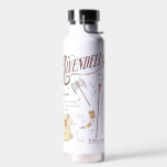 Bouteille D'eau RIVENDELL™ Watercolor Collage Graphic<br><div class="desc">Journey across Middle-Earth™ with this beautifully illustrated Lord of the Rings™ design featuring Rivendell™. Featuring an artful collection of iconic elements — including an Elven blade, bow, axe, staff, and the One Ring — this collage captures the strength, unity, and quiet wisdom found within the Fellowship. Meaningful phrases like “You...</div>