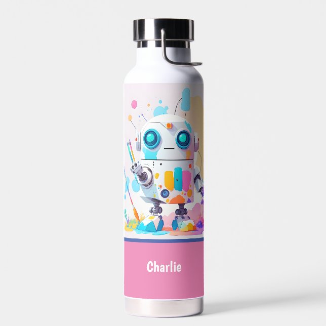 Bouteille D'eau Robot mignon et amusant faisant des éclaboussures  (Gauche)