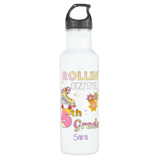 Bouteille D'eau Rollin' Into 5th Grade Girls Retro Roller Skates