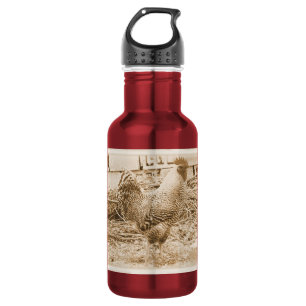 Bouteille D'eau Rooster de style vintage