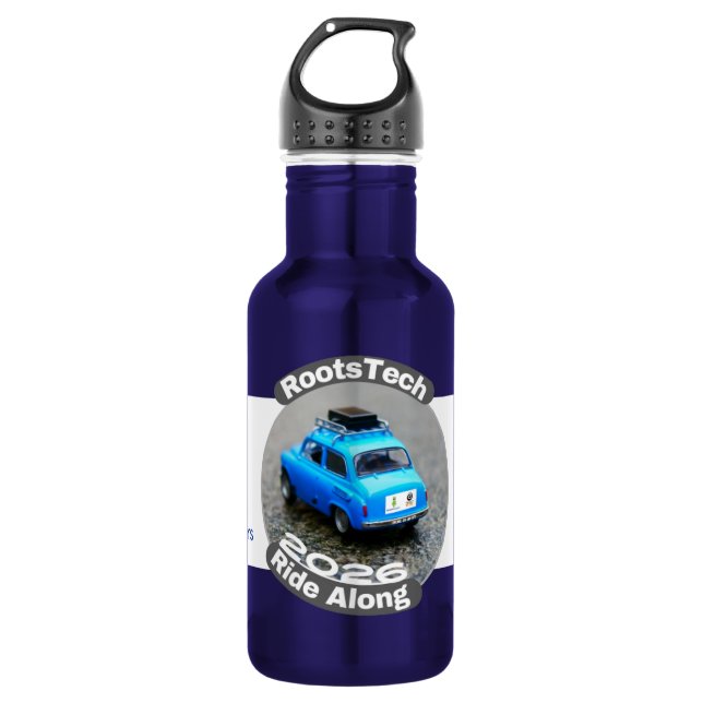 Bouteille d'eau RootsTech Ride Along 2026 de 18 oz (Devant)