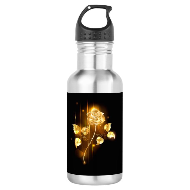 Bouteille D'eau Rose d'or ( rose d'or ) (Devant)