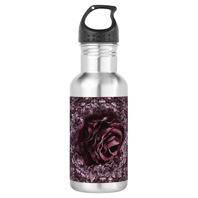 Bouteille D'eau Rose Mandala (Devant)