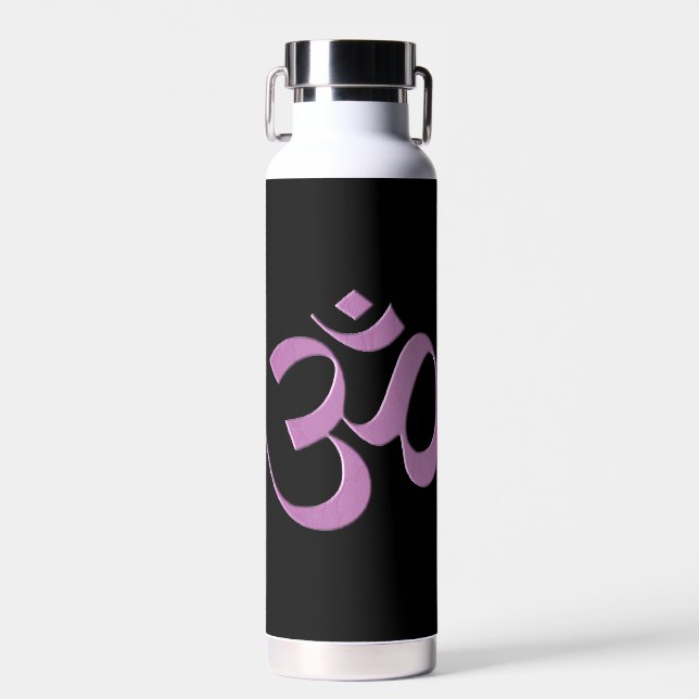 Bouteille D'eau Rose Om  (Avant)