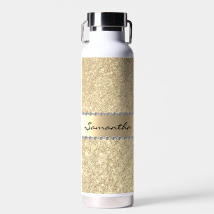 Bouteille D'eau Rose Parties scintillant diamant Or Bling Monogram