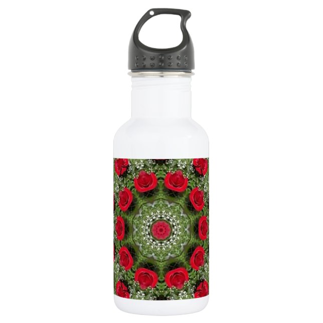 Bouteille D'eau Roses rouges (Devant)