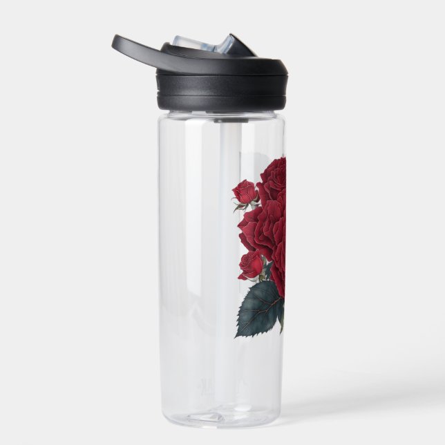 Bouteille D'eau roses rouges (Droite)
