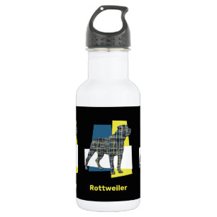 Bouteille D'eau Rottweiler Chien pour animaux de compagnie Silhoue