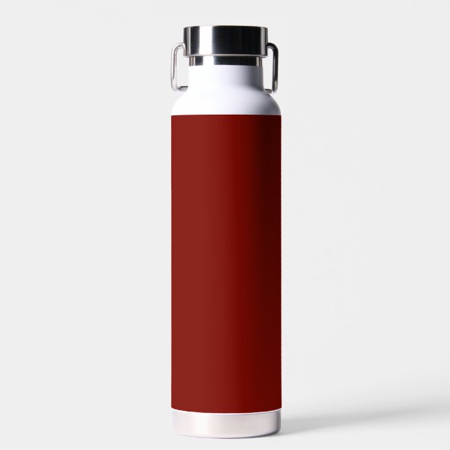 Bouteille D'eau Rouge grange (couleur solide) (Avant)