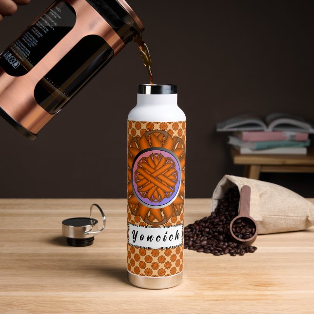 Bouteille D'eau Ruban aux fleurs orange par Kenneth Yoncich (Gym)