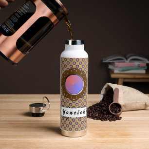 Bouteille D'eau Ruban de disque Brown par Kenneth Yoncich