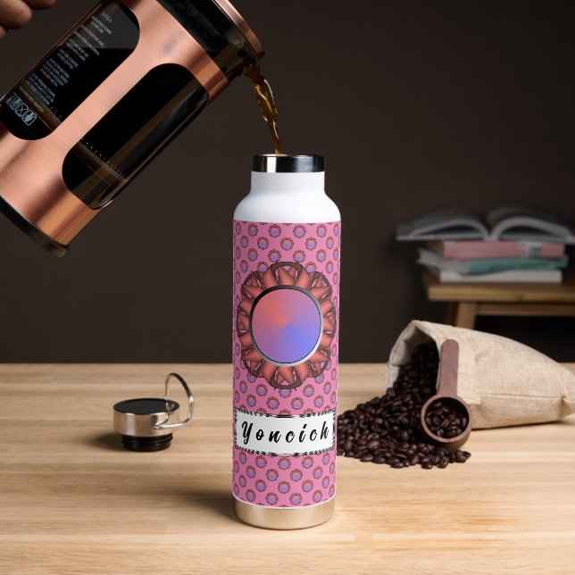 Bouteille D'eau Ruban de disque rose par Kenneth Yoncich (Gym)
