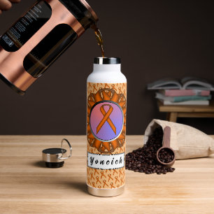 Bouteille D'eau Ruban orange standard par Kenneth Yoncich