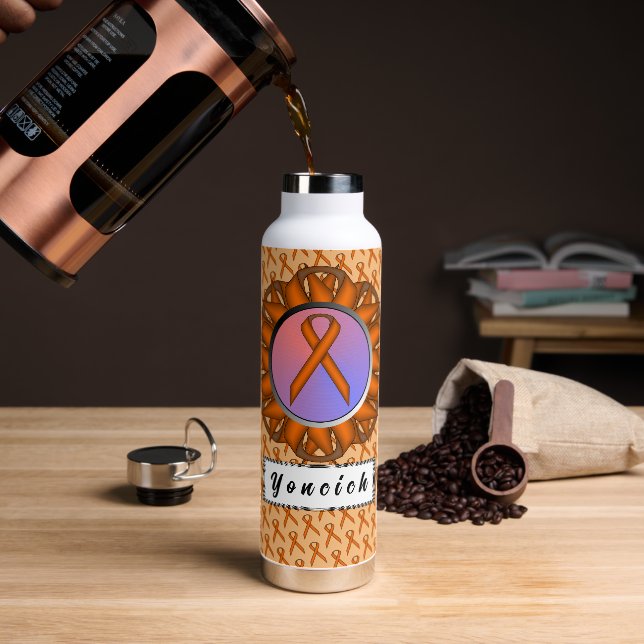 Bouteille D'eau Ruban orange standard par Kenneth Yoncich (Gym)