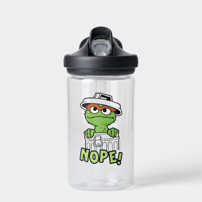 Bouteille D'eau Rue Sésame | Oscar le Grouch Nope! (Avant)