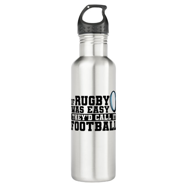 Bouteille D'eau Rugby au football (Devant)