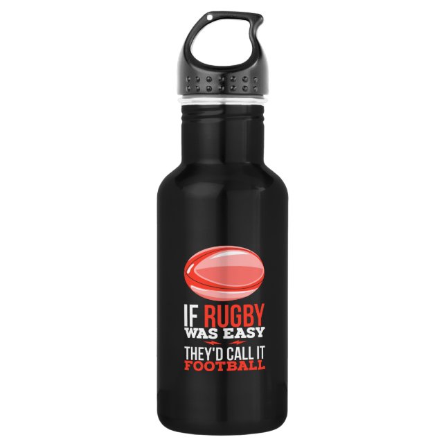 Bouteille D'eau Rugby Sport Cadeau (Devant)