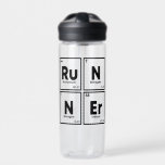 Bouteille D'eau Runner Table Périodique Marathon Runners Science<br><div class="desc">Un dessin humoristique d'une Table Périodique qui dit "Runner" pour les individus passionnés de course et de chimie. Qu'ils aiment faire du jogging dans la nature ou participer à des marathons ou des triathlons,  ce design s'adresse à ceux qui aiment les deux activités.</div>