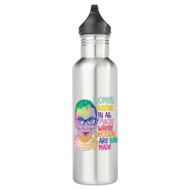 Bouteille D'eau Ruth Bader Ginsburg Femmes Dans Tous Les Endroits (Droite)