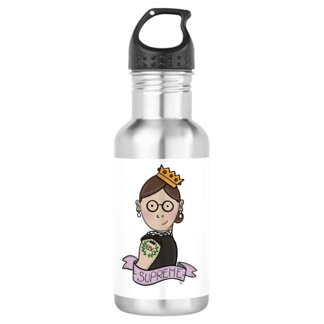 Bouteille D'eau Ruth Bader Ginsburg, RBG notoire (Devant)