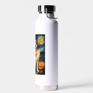 Bouteille D'eau Saint Bernard Chien Mignon Halloween Jack O Lanter