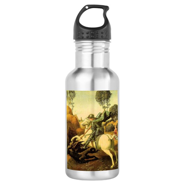 Bouteille D'eau "Saint George et le dragon" de Raphaël (vers 1505) (Devant)